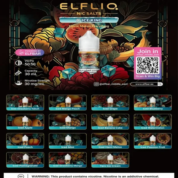 Elf Bar – Elfliq Ice King [Saltnic]