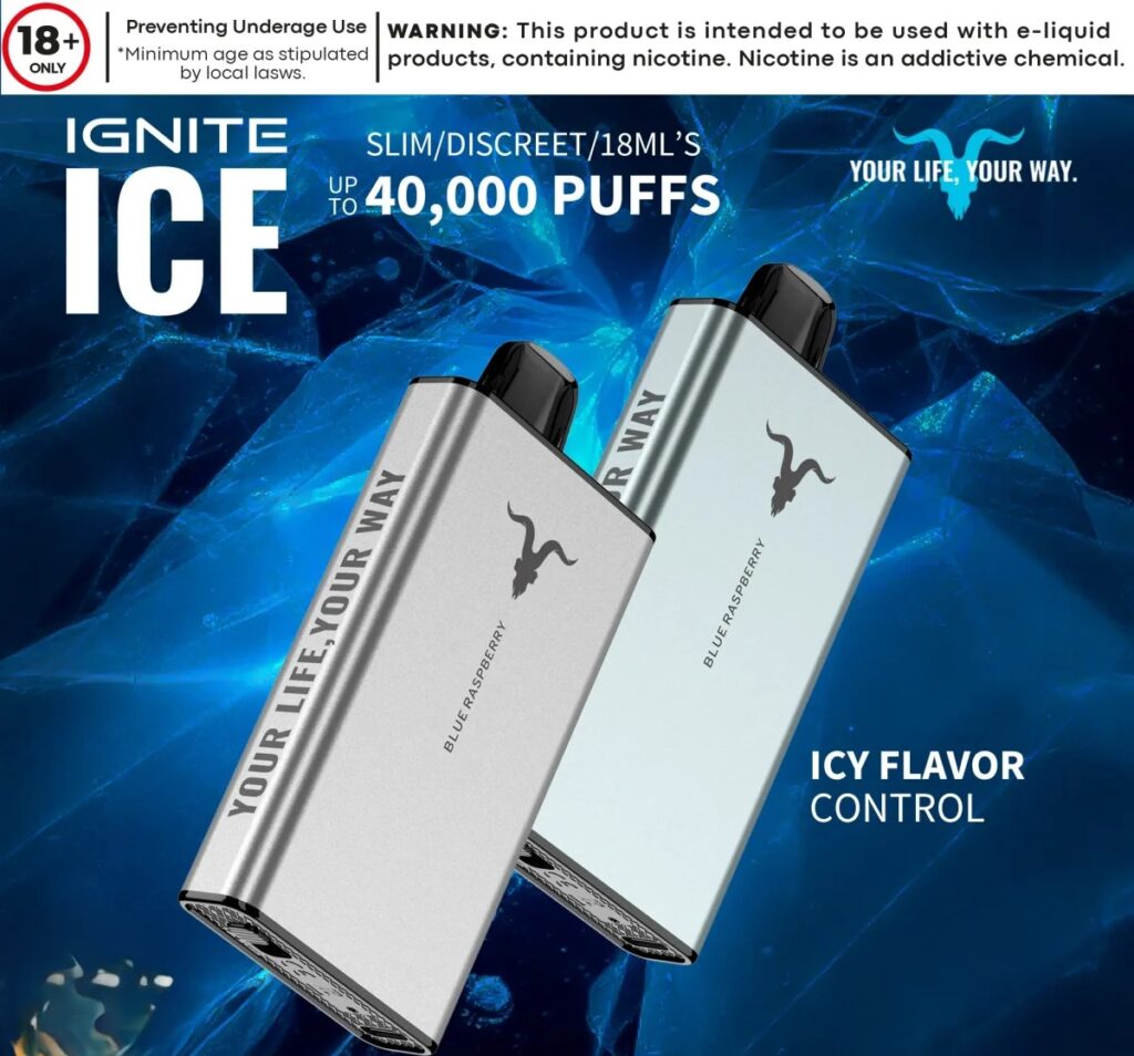IGNITE – ICE 40K Disposable Vape *40,000puffs*