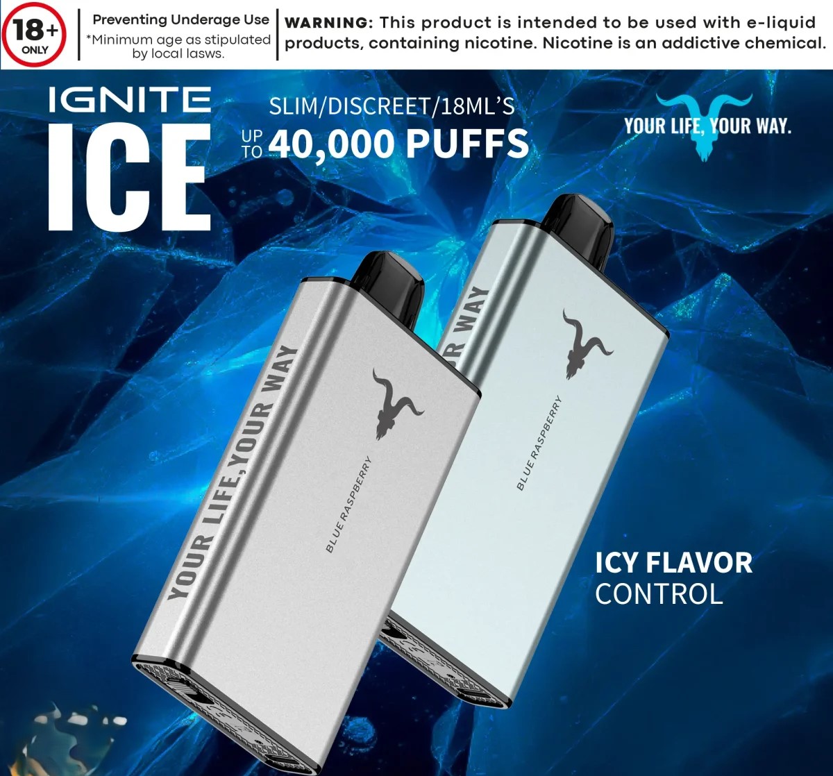 IGNITE – ICE 40K Disposable Vape *40,000puffs* IGNITE – ICE 40K Disposable Vape *40,000puffs*