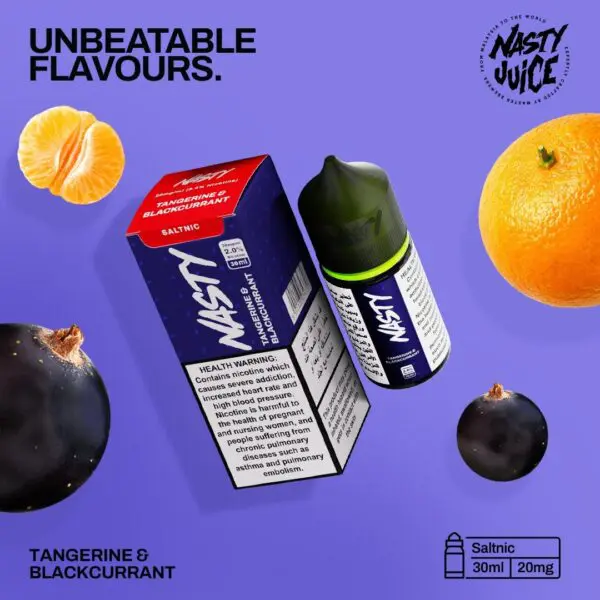 Nasty – Tangerine and Blackcurrant [SaltNic]