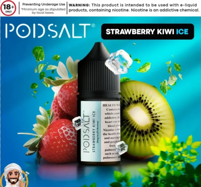 Pod Salt – Strawberry Kiwi Ice [SaltNic]