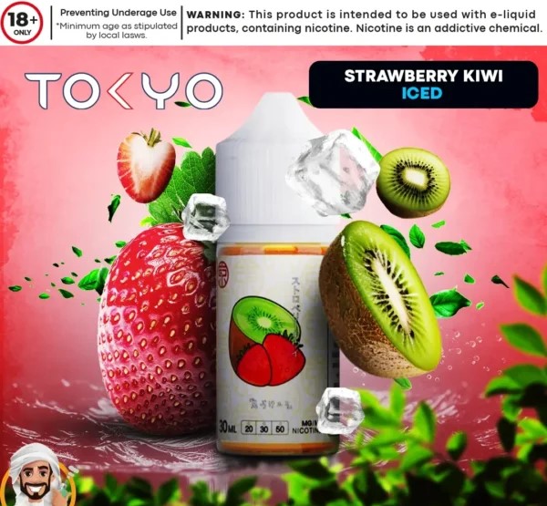 Tokyo – Strawberry Kiwi Iced [Saltnic]