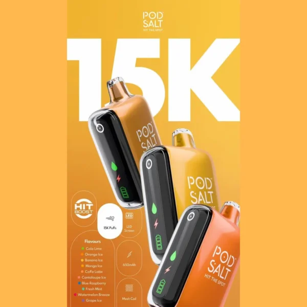 Pod Salt – 15k Disposable Vape *15,000puffs*