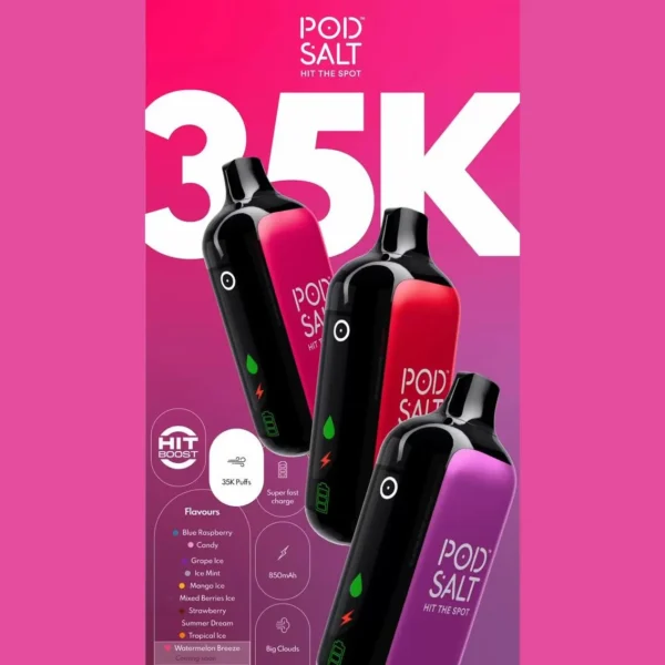 Pod Salt – 35k Disposable Vape *35,000puffs*
